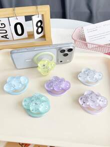 3D Milky Blue Cloud MagSafe Magnetic Phone Stand With Telescopic Airbag, Strong Suction - Baby Blue - View 5