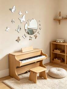 1 Set 3D Mirror Butterfly Acrylic Wall Stickers, Waterproof Self ...
