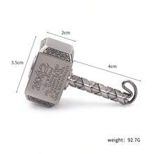 Vintage Hammer Shaped Metal , Alloy Stress Relief Finger Spinner, EDC Decompression Toy - Multicolor - View 8