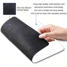 Large Rubber Mouse Pad, Christmas Snowflake Design, With Non-Slip Base, Perfect For Holiday Themed Office Use, Suitable For Writing And Computer Tasks - Grey Snowflake - View 8