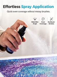 New Diamond Painting Sealant Spray, Quick-Drying Diamond Art Sealant, Prevent Yellowing, With Transparent Gloss Protection Layer, Firmly Lock Diamonds, Used For Diamond Art, Coasters, Art Puzzles And DIY Craft Projects. - A - View 2