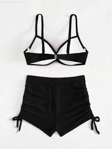 Women Athletic Bikinis - Negro - View 8