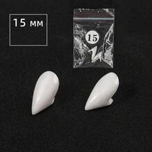 1 Pair Vampire Fang Teeth Decoration, Unisex Holiday Cosplay Accessory, Stage Prop Gift - Multicolor - View 3
