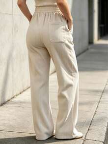 Women's Outdoor Casual Corduroy Long Pants, Fashionable Versatile Sports - Apricot - View 2