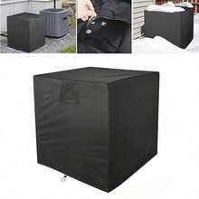 Heavy Duty Full Coverage Outdoor Central Air Conditioner Cover - (32in X 30in X 30in) Black - High Efficiency Protective Cover - Black - View 3