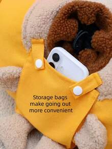1pc Bear-Shaped Breathable Pet Tote Bag - Portable Backpack For Outings, Suitable For Cats And Dogs, Single Shoulder Bag, Suitable For All Seasons, Breathable Design. - Multicolor - View 9