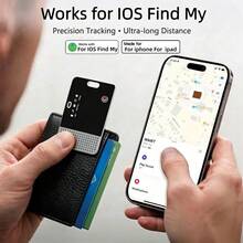 RSH Smart Wallet Tracker Card, Rechargeable Item Finder IP68 Waterproof Tracker, Compatible With IOS Find My App, Suitable For Keys, Wallets, Suitcases And ID Cards. - Multicolor - View 3
