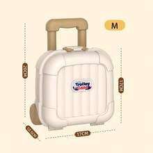 Retractable Handle Rolling Children's Storage Cart, Stackable Macaron ...