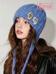 2pcs Asymmetrical Fluid Hollow Brooch Gold & Silver Color Luxury High-End Style Suit Sweater Hat Dress Women's Pin Accessory Daily Commute Date Outfit Gift - Multicolor - View 9