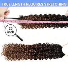 VALLBEST Boho Braids Miracle Knots Hair Human Crochet Hair Water Wave 18 Inch 120g Ombre Feather Crochet Human Hair For Women Pre-Separated Invisible Wet And Way Crochet Hair Extensions 1B/4# - Multicolor - View 4