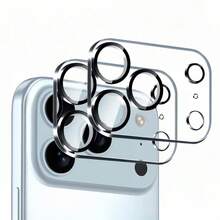 2pcs Camera Lens Protector Film, Compatible With Apple 15 Pro/15 Pro Max/16 Pro Max/14 Pro/14 Pro Max/12/13/11 Pro/12/13 Mini/11/15/16/17, Tempered Glass Film - Clear - View 14