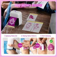 ORICO C50 Mini Thermal Printer, Tattoo Template Printer, Red Transfer Technology, Improved Recognition Rate, Compact Tattoo Equipment, Best Choice For Beginners And Tattoo Enthusiasts, Suitable For Tattoo Printing And Label Printing - Black and White - View 5