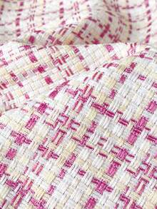 Autumn/Winter Baby Girl Cute Pink Plaid Lapel Single-Breasted Princess Style Atmosphere Jacket - Pink - View 7