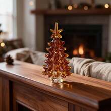 Christmas New Colorful Glass Christmas Tree Ornament Home Desktop Holiday Atmosphere Decoration - Multicolor - View 3