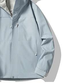 Spring/Autumn New Shell Windproof Waterproof Jacket For Women, Hiking Outdoor Coat. The Size Is Slightly Small. It Is Recommended To Order A Sports - Dusty Blue - View 5