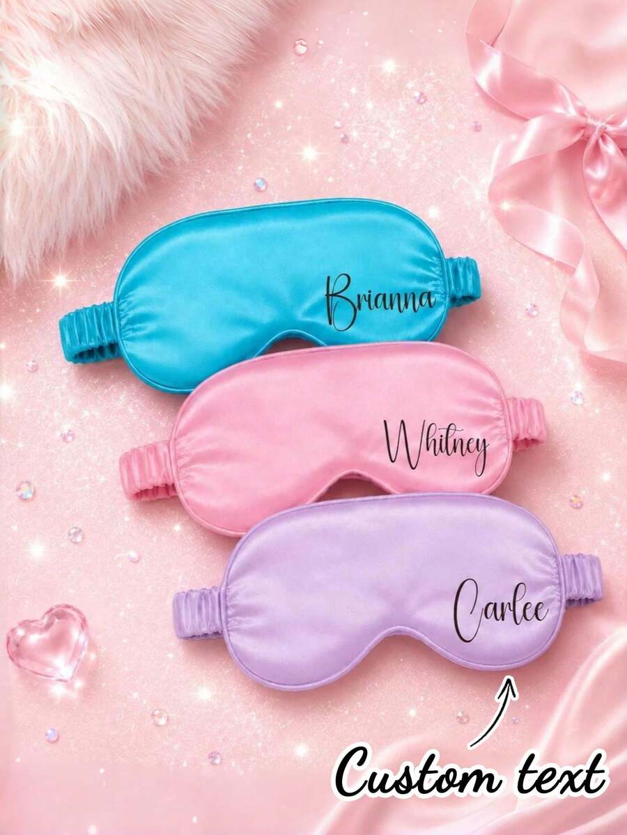 客製化睡眠眼罩睡衣派對小禮物,聖誕禮物送女兒、青少年女孩生日派對禮物、聖誕禮物送孫女 - 彩色 - 查看 1