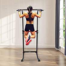 GLADNEY Klimmzugstation Power Tower Dip Station verstellbar, Multifunktion Trainingsstation für Zuhause mit Pull-Up, Push-Up & Beinheben, 150kg belastbar, Fitnessgerät Schwarz für Heimtraining - Standard - Übersicht 3