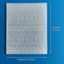 Embossing Plates, Wall Tiles, Wood Grain, Multiple Pattern Embossing Templates, Plastic Texture Mats, Suitable For Greeting Card Making, Scrapbooking, DIY Paper Crafts - Embossed Wall Tiles - View 26