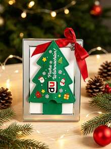 7pcs/Set Christmas Tree Gift Sleeve, Santa Snowman Pattern Holder, Holiday Gift Packaging - Multicolor - View 7