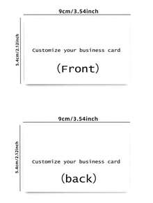 500/1000PC Double-Sided Customized Business Cards, Personalized QR Code Business Cards, Customizable Printing Of Name, Phone, Address, Logo, Text Information, Professional Business Cards For Workplace, Office, Company Employees, Business Marketing, Social, Personal Promotion - Customized Business Cards - View 3