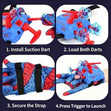 Spider Launcher Game, Fires 2 Bullets, Soft Ball With Spider Web Spring, Spider Glove, Hero Toy, Kids Wear On Arm, Interactive Game, Holiday Gift For Boys - Multicolor - View 5