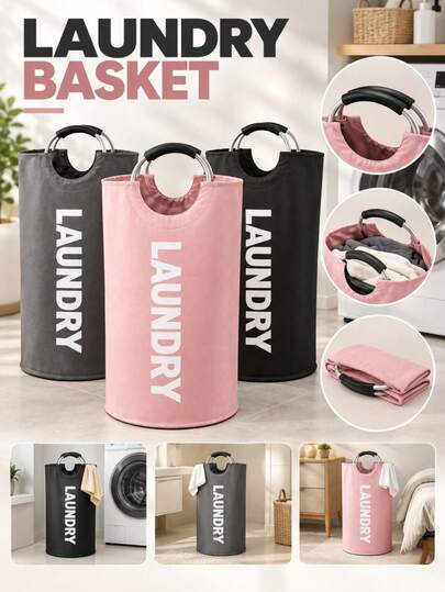 Foldable Waterproof Oxford Cloth Laundry Basket, Large Capacity Multi-Purpose Storage Bin, Dirty Clothes Hamper, Multiple Colors Available, Home Laundry Storage Bucket, Bathroom Kitchen Bedroom Home Cleaning Supplies Organizer, Foldable Oxford Cloth Dirty Clothes Storage Bin, Laundry Room Clothes Storage Basket, Dormitory Rental Apartment Hotel Universal Storage Basket, Toy Sundries Organizer Storage Bin, Home Cleaning Storage Organizer Supplies, New Year Valentine's Day Mother's Day Father's Day Dragon Boat Festival Graduation Season Teacher's Day Mid-Autumn Festival Christmas Birthday Housewarming Gift, Practical Home Storage Cleaning Gift