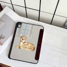 酒紅玫瑰背景小鹿保護平板保護套，附筆筒，相容 iPad 第 10 代 Smart Case/11(A16 2025)/相容 Galaxy S9/S7/S10+/相容 /相容 - 彩色 - 查看 8