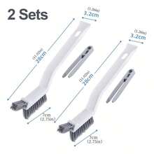 1pc Multi-Purpose Crevice Brush, Kitchen Stove Cleaning Brush, Floor Crevice Brush, Bathroom Narrow Gap Small Brush - Blue - View 18