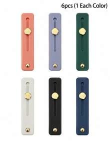 6/3/1pc Retractable Phone Ring Holder Finger Strap Stand, Portable Phone Ring Grip Handle (Classic Color) - Retractable Finger Sleeve Stand - View 11