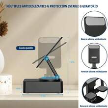Portable Bluetooth Speaker With Phone Stand And Charging - Black - View 12