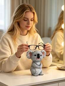 Cute Koala Shaped Fashion Glasses Display Stand, Creative Koala Shaped Glasses Frame Decoration, Desktop Storage Rack, Koala Resin Glasses Holder, Stable Glasses Display Stand, Fun Resin Glasses Storage Rack - Multicolor - View 2