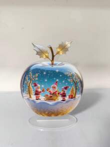New Christmas Apple Warm Scene 2D Flat Printed Acrylic Standee Christmas Home Desktop Decor Gift Ornament - A - View 6