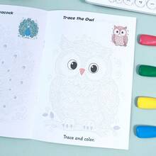 Children's Animal Line Tracing Drawing Book, Toddler Animal Outline Tracing Coloring Practice Workbook, Baby Tracing Drawing Enlightenment Homework Book, Back To School Learning Supplies, Student Holiday Gift - Multicolor - View 11