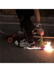 Very Cool Anti-Slip Foot Brake Accessory, Skateboard, Electric Scooter, Motorcycle, Performance Prop, Friction Can Produce Many Gorgeous Sparks, Suitable For Night Stunts And Party Use, Halloween, Christmas Gift - A - View 2