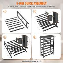 Freestanding Wine Racks & Cabinets - Black - View 7