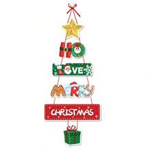 1pc/Pack New Christmas Party Decoration Hanging Christmas Tree Ornament Scene Decor Door Hanging Home Gathering Supplies - View 3