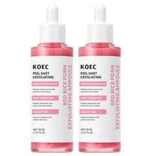 KOEC Tinh chất ampoule tẩy tế bào chết PDRN gạo đỏ, tẩy tế bào chết dịu nhẹ cho mặt giúp kiểm soát bã nhờn, chứa Niacinamide & Hyaluronic Acid thủy phân, thu nhỏ lỗ chân lông, làm sáng da hiệu ứng glass skin - GẠO ĐỎ - Xem 8