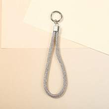 Creative Luxury Full Diamond Keychain Pendant Luggage Diamond Chain Short Wrist Rope Mobile Phone Hanging Rope Wholesale - Multicolor - View 9