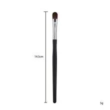 1/4Pcs Small Waist Handle Eye Makeup Brush Set, Soft Bristles Eyeshadow Blending Angled Brow Eyeliner Detail Brushes Professional Cosmetic Tools - Black - View 8