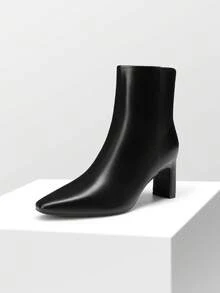 Women Ankle Boots & Booties - Black - PU - View 2