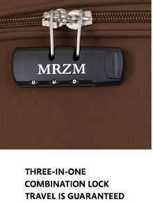 20/24/28 Suitcase, Hardshell/Softshell, Impact-Resistant, Expandable Section For Extra Capacity, Trolley Case, Storage Case, Carry-On, Checked Luggage - Dark Brown - View 4