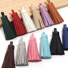 4pcs/Pack Leather Tassel Key Fob, Approx. 9cm Length, Suitable For Clothing, Shoes, Hats, Home Decor PU Tassel Pendant - PU Leather Fringe - View 7