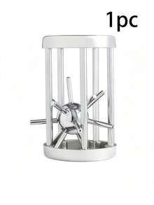Stainless Steel Puzzle Ball, Challenging 3D Brain Teaser For Adults, Ideal Valentine's Day Or Birthday Gift For Men And Women, Fun Party Trick For Ages 14 And Up - A - View 8