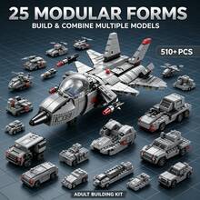 Set Perakitan Robot Udara 25-in-1, Kit Model Kelas Kolektor Dewasa 510+ Bagian, Termasuk Kokpit, Sayap, dan Struktur Modular, Cocok untuk Hadiah Halloween, Natal, Thanksgiving, dan Ulang Tahun, Sempurna untuk Kolektor - 510+ PCS model mekanik udara - View 3