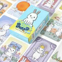 Bun Tarot Deck Cards Divination Destiny Cards Games - White - View 2
