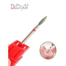 DeDryDS 1件俄式錐形鑽石美甲鑽頭，角質層去除，電動美甲鑽配件，適用於居家美甲沙龍 - 彩色 - 查看 9