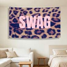 1pc Leopard Print Cool Tapestry, Home Decor, Polyester Fabric, Suitable For Party, Daily Home, Photography Backdrop, Indoor/Outdoor, Room, Yard, Garden, Living Room, Kitchen, Bed Head Decor - Multicolor - View 4