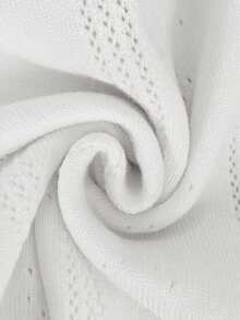 Marisole Women's Casual Daily Ribbed V-Neck Long Sleeve Button Down Cardigan, Elegant Minimalist Basic Commuter Outing New Year Sweater, Fall Winter - White - View 7