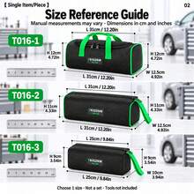 TKIGZNW A016 Compact Hardware Storage Bag,1Pc,Oxford Cloth Hand‑Carry Pouch For Carpenter House Inspector DIY Home Renovation Repair - Black - View 2