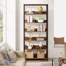Tribesigns Bookcases - Brown - View 6